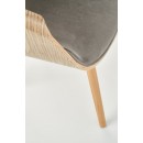 Стул HALMAR K396 дуб светлый/серый